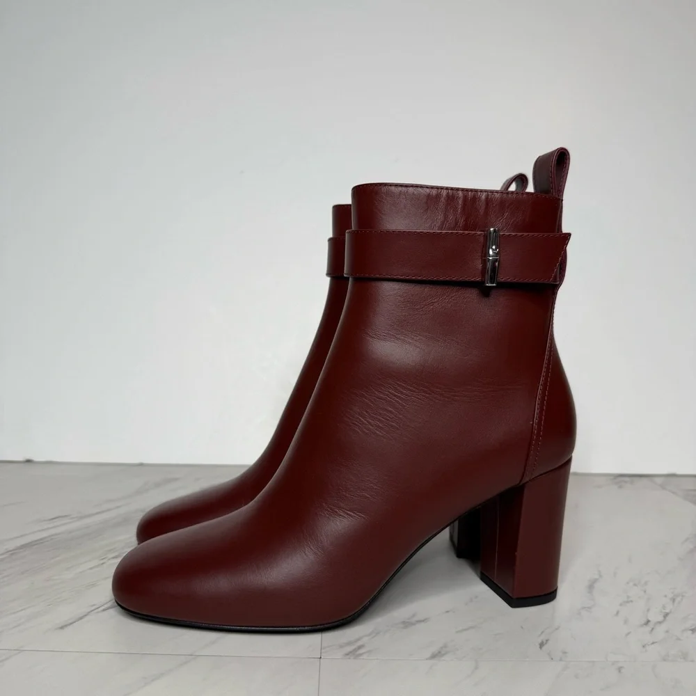 Longchamp brown red